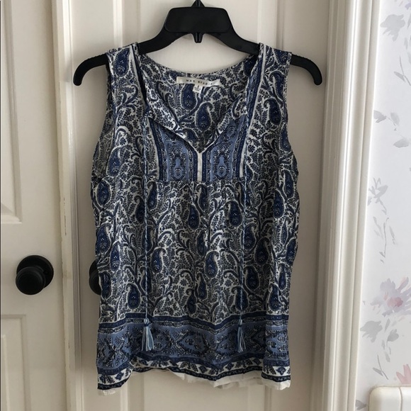 Blue paisley blouse - Picture 1 of 4